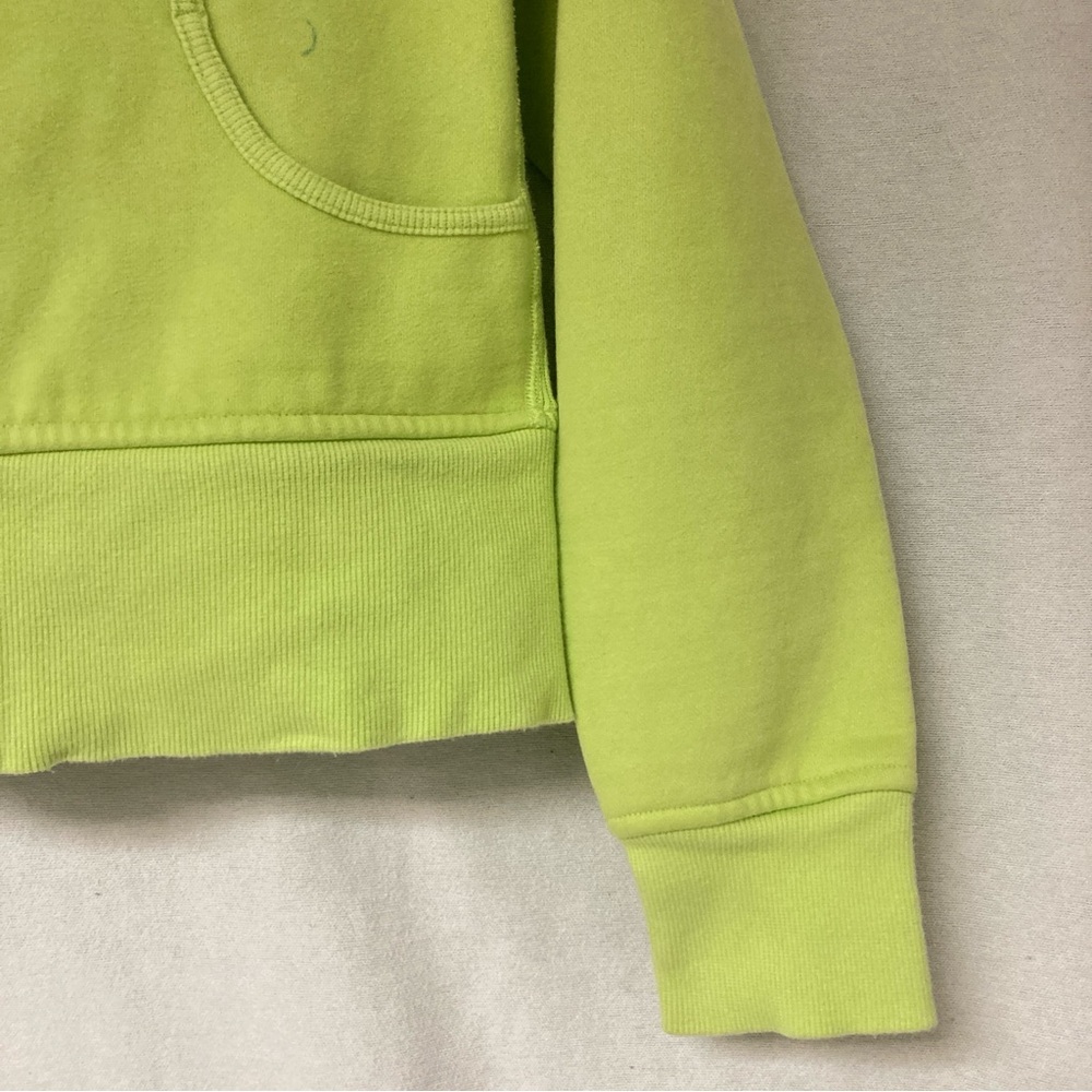 lululemon Scuba Women’s athletica Neón Green Jacket Hooded Full Zip Sz  8 - Picture 6 of 16